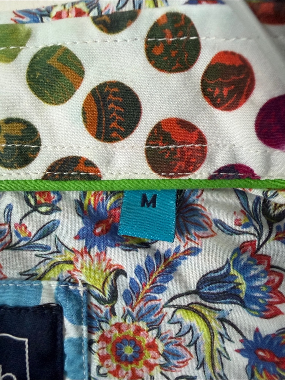 White Paisley Floral Button-Down Shirt - Picture 4 of 6